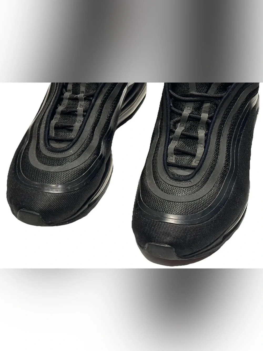 NIKE AIRMAX 97 MENS 14 TRIPLE BLACK ULTRA 17 ALL BLACK ON BLACK 918356-002